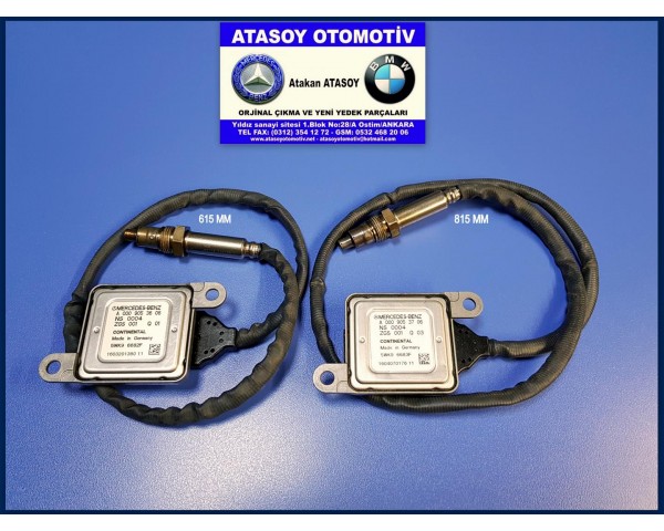 MERCEDES W205 C200D NOX SENSÖRÜ 0009056122 0009051612 0009055206 0009053706 A0009056122 A0009051612 A0009055206 A0009053706 AAA9174000000 A3C00312300-600 5WK96683F W205 NOX SENSÖRÜ ARKA 815MM